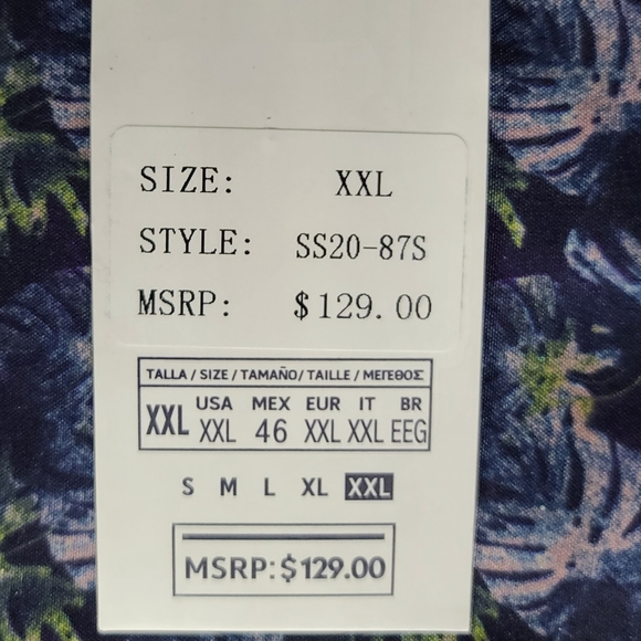 Silver Stone floral collection Modern Fit NWT szL - Picture 3 of 7